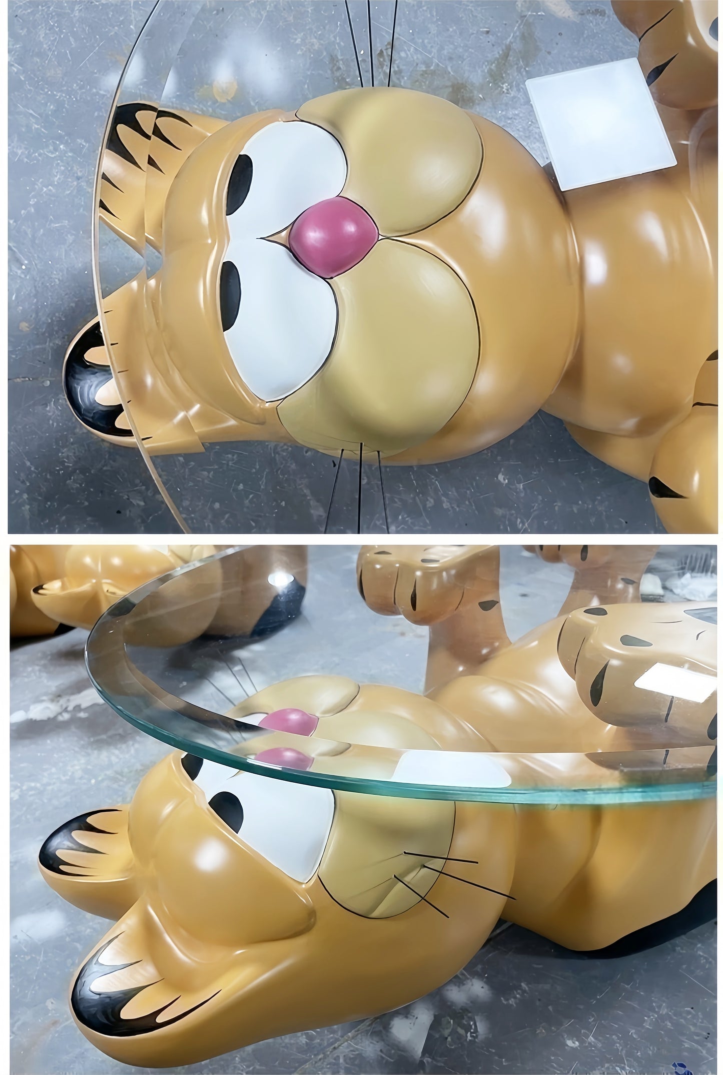 Figurines & Sculptures Coffee Table Glass Top