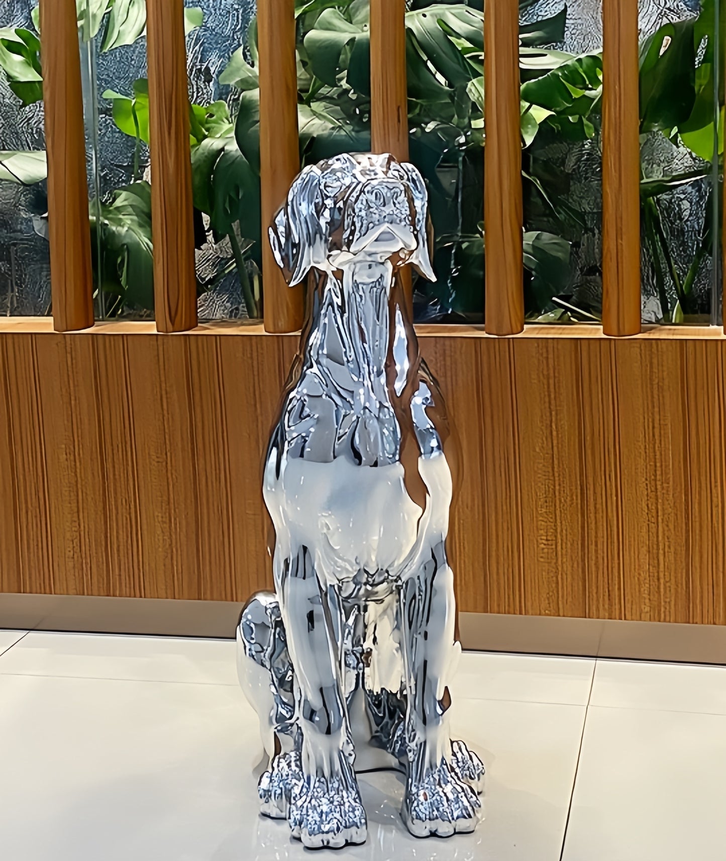 Light Luxury Golden Retriever Art Sculpture Home Decor