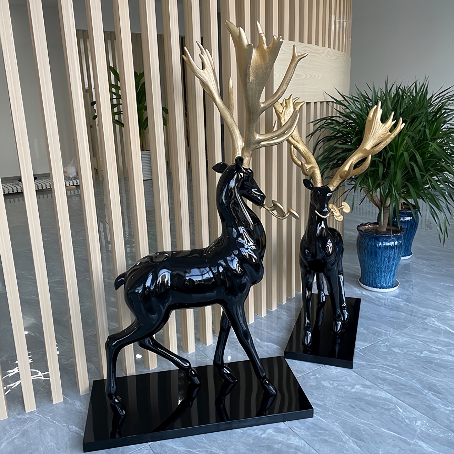 Fortune Deer Sculpture