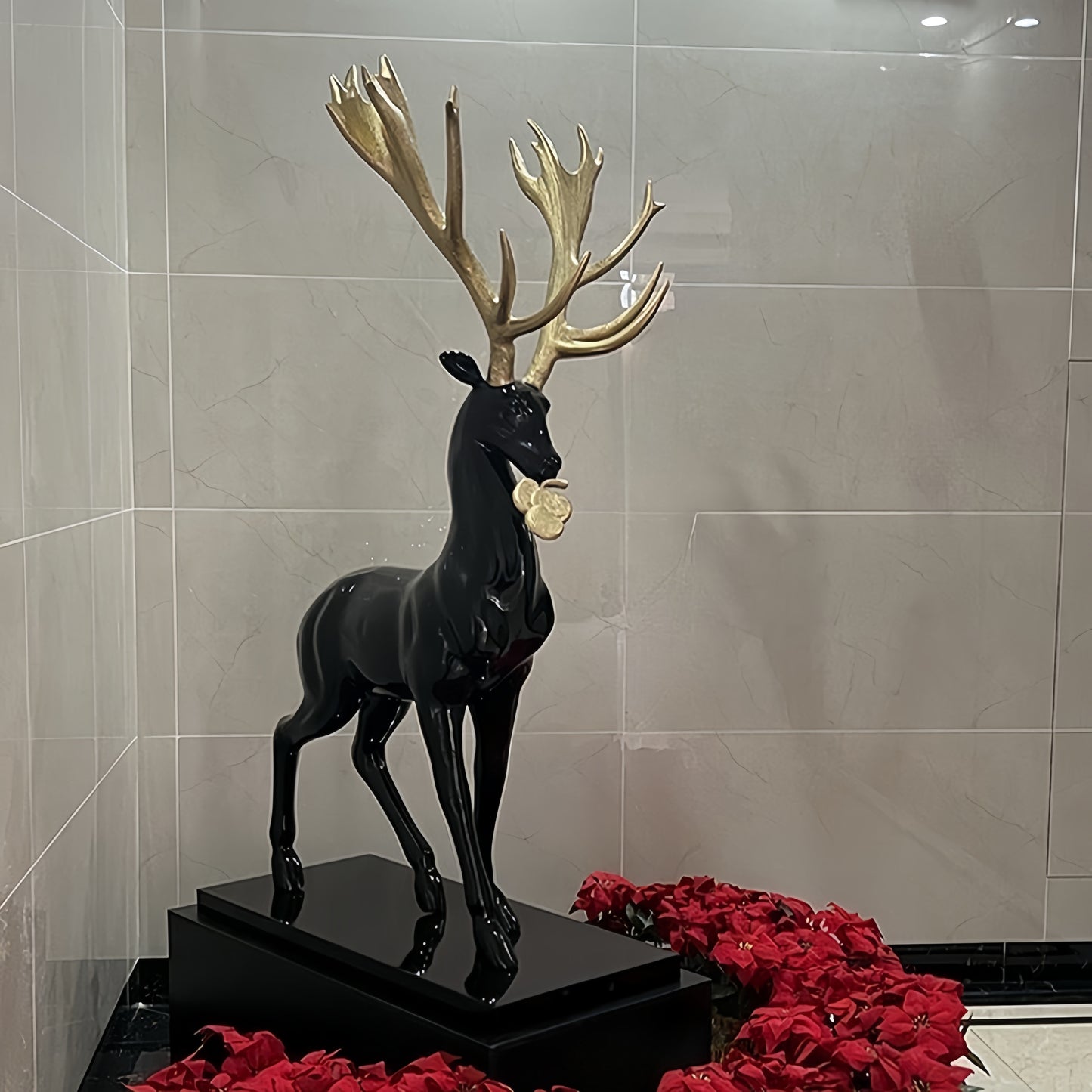 Fortune Deer Sculpture