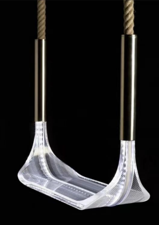 Luminous acrylic swing