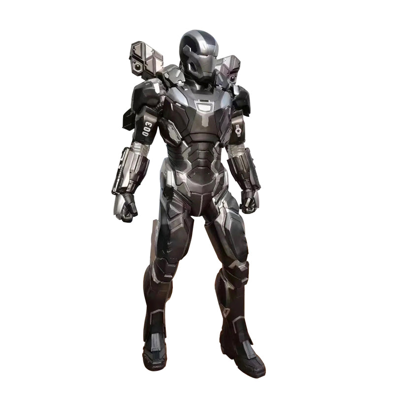 The Marvel Iron Man and War Machine sculptures