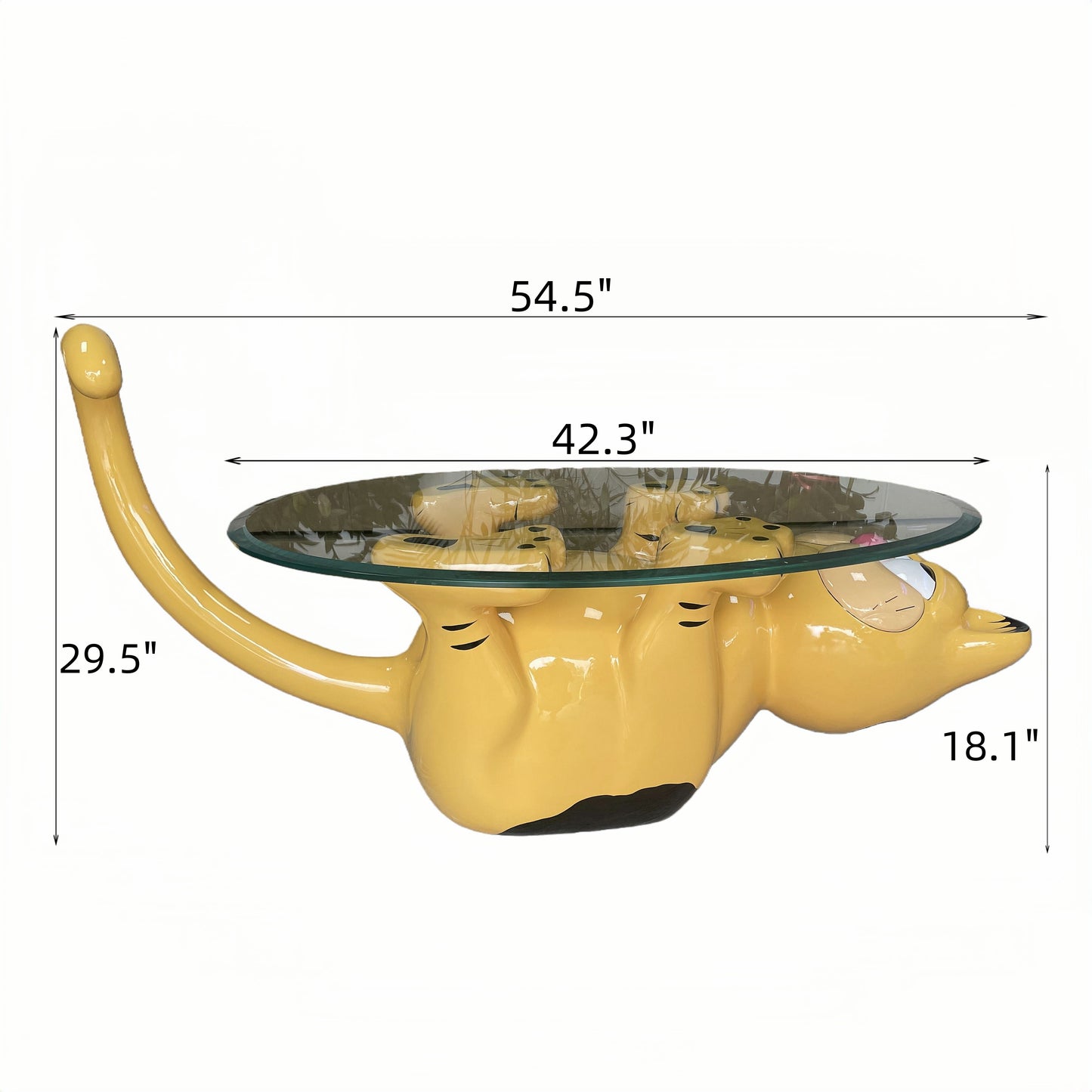 Figurines & Sculptures Coffee Table Glass Top