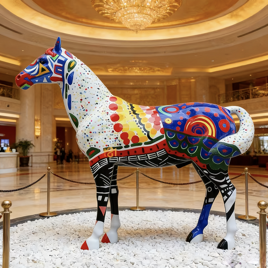Hand-drawn Art Of Horses Figurines & Sculptures