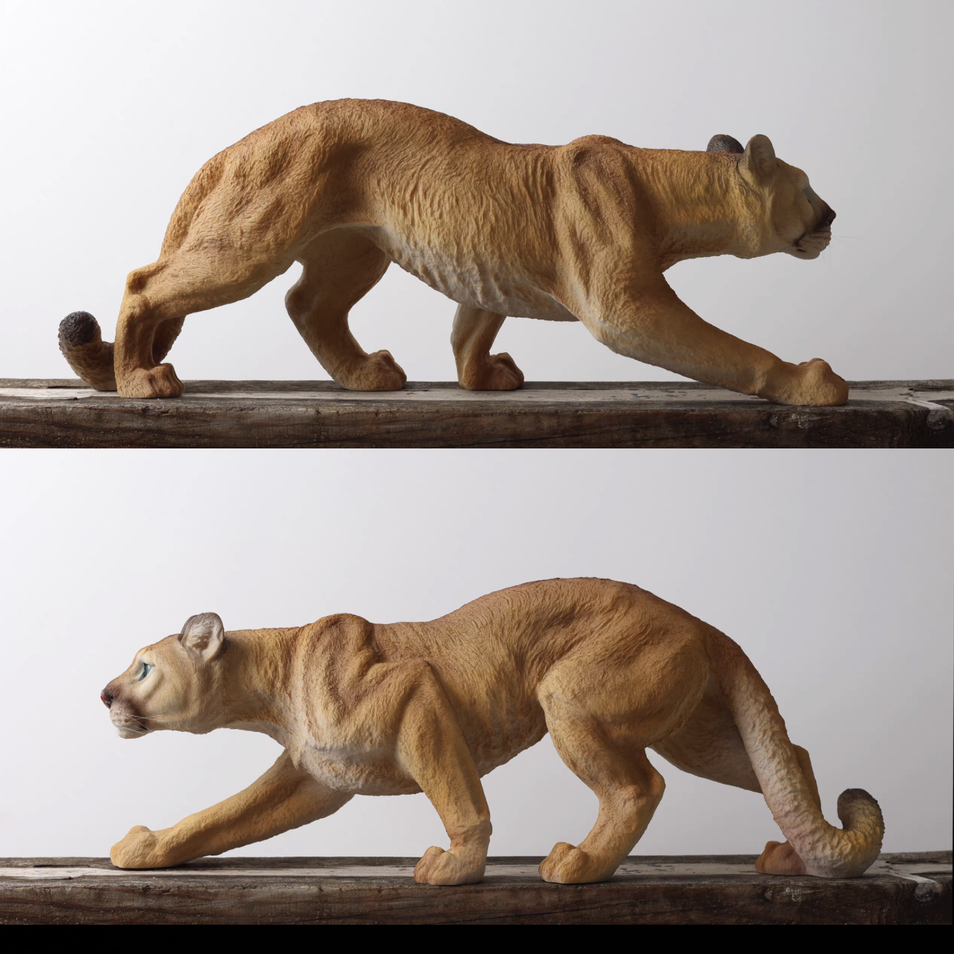 Light luxury simulated cougar animal sculpture home decor