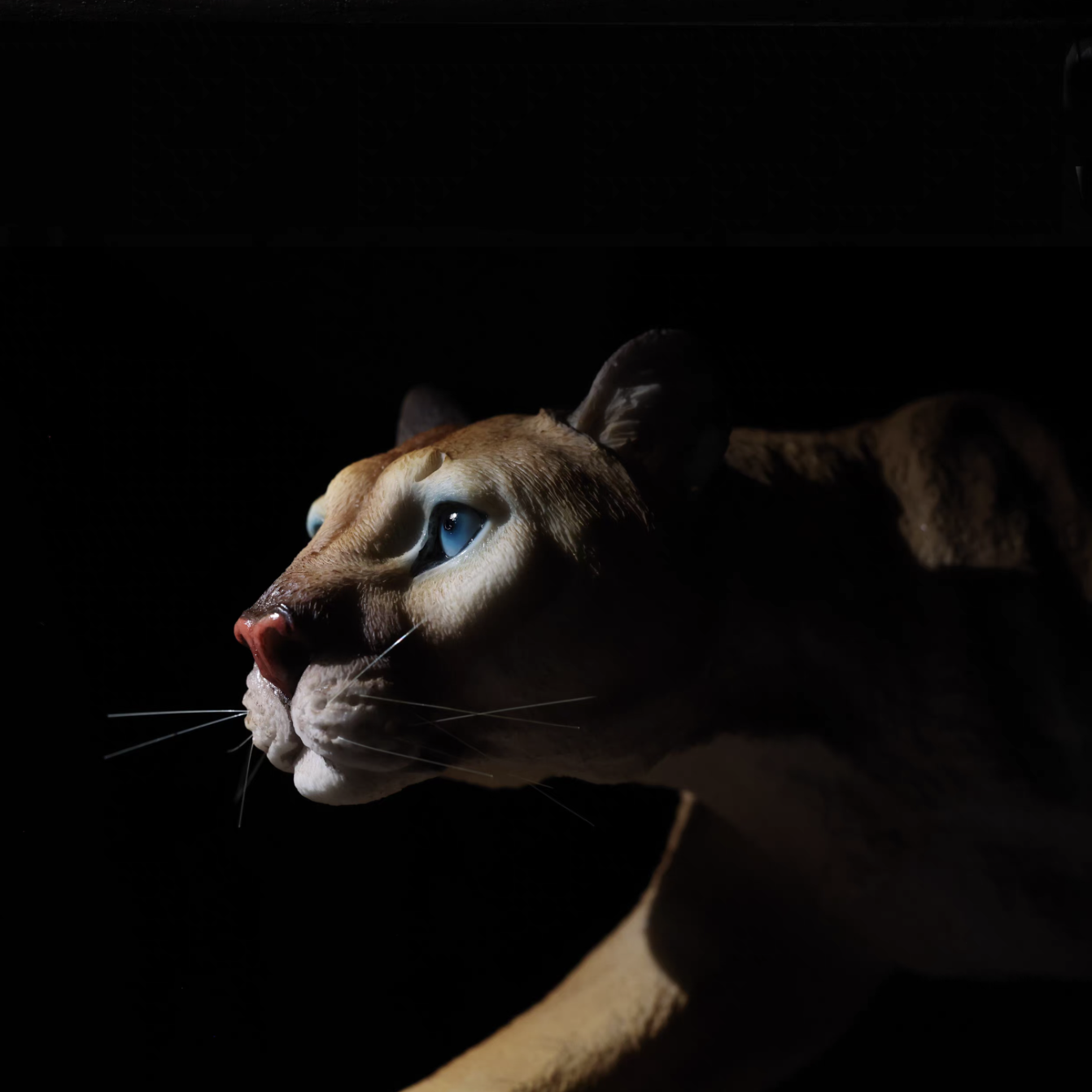 Light luxury simulated cougar animal sculpture home decor