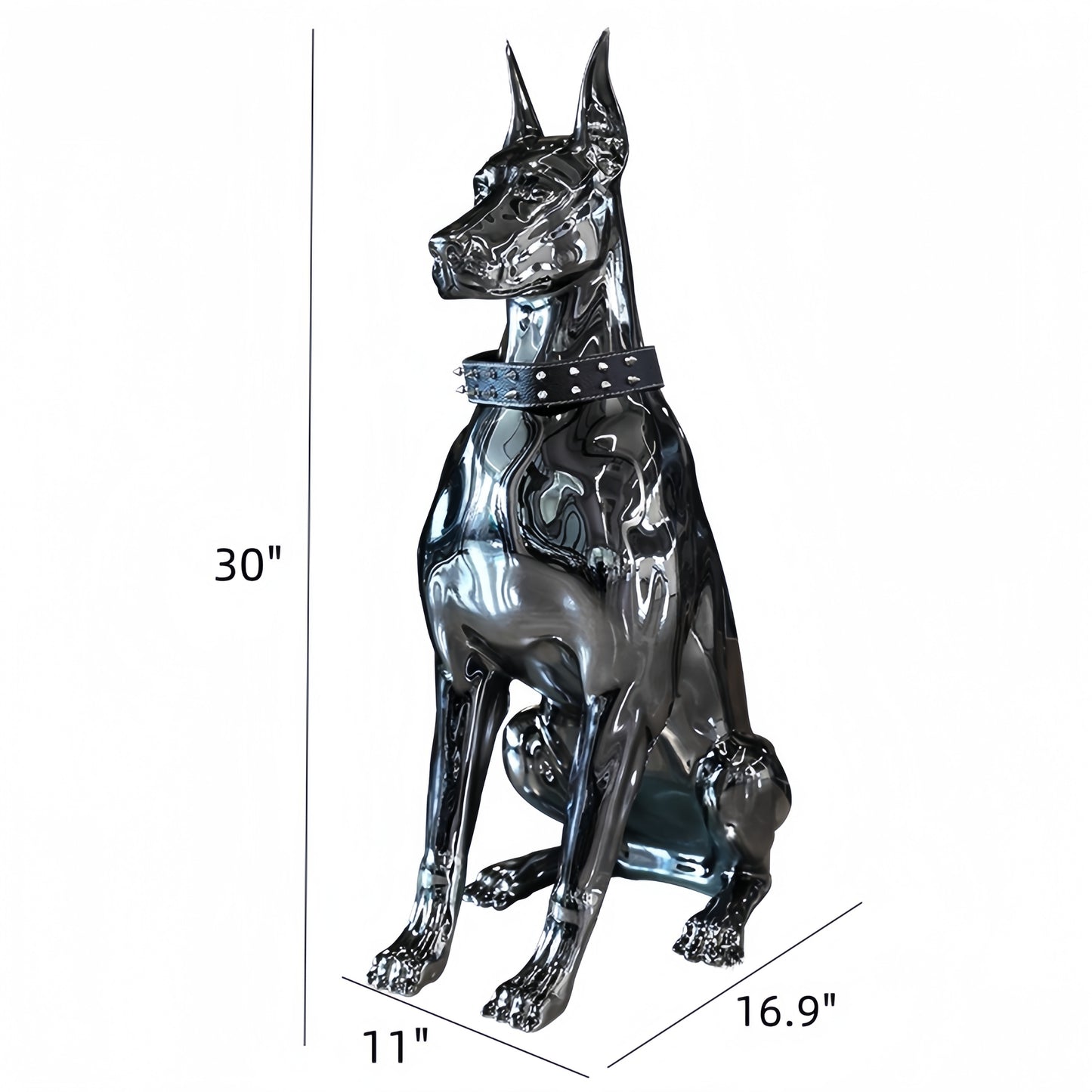 Light Royal Dog Home Decor Statue ,Accent Figurine